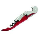 Soft Touch Double Hinged Corkscrew Wine Opener,red