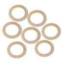 Pack of 10 5.5cm Wood Loop Ring Wood Material for DIY Jewelry Findings Key  K4O3