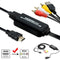 1 Pcs 1.8M (6.1ft) 1080P HDMI to AV Converter 3RCA CVBS Converter Adapter