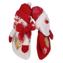 Santa Claus Snowman PVC Home Christmas Gifts Candy Bag (Sell in A Pair)