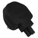 Uk 33-Pin Male To Iec 320 C5 Plug ,Uk To C5 Ac Power Adapter Uk Plug. Indus