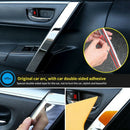 8Pcs Car Accessories Interior Armrest Trim Stainless Steel Door Handle Trim