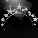 Star Bride Crown Headband Wedding Hair Accessories Bridal Jewelry Wedding D