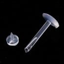 10Pcs 16G Lip Rings Studs Clear Acrylic Labret Ring Stud Tragus Earrings
