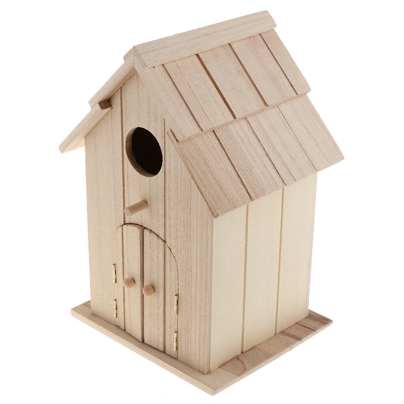 Wood Bird House Birdhouse  Bird Nest Nesting Box