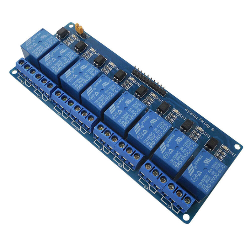 8-Channel 12V Relay Shield Module for Arduino UNO 2560 1280 ARM PIC AVR STM