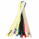 10Pcs 20cm Lace Closed End Zippers Nylon For Purse Bags Multicolor DIY Sewing