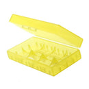 Yellow 18650 Battery Plastic Storage Case Box Holder