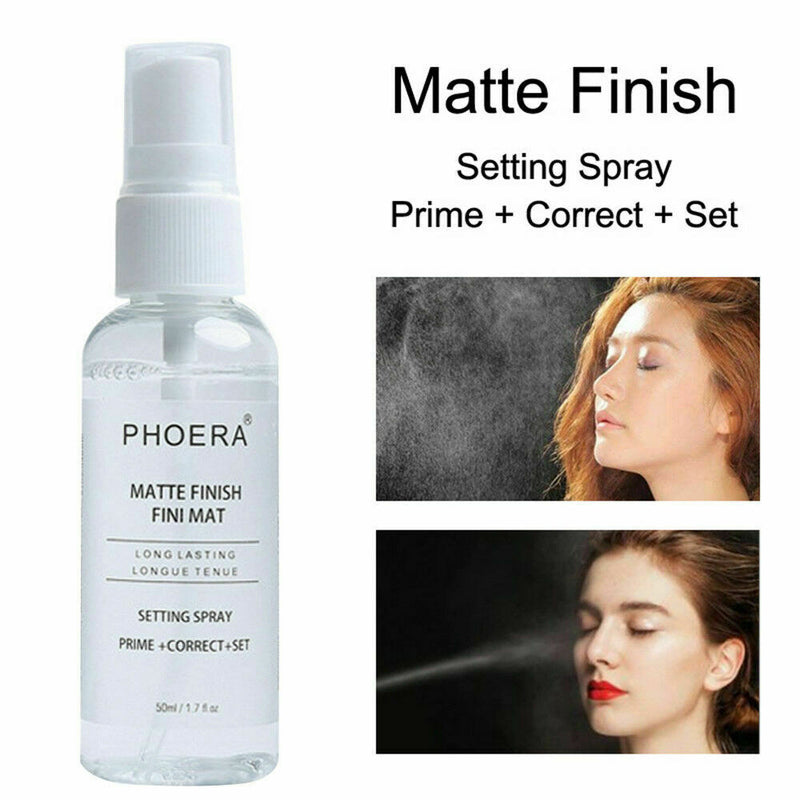 Authentic PHOERA Fini Mat Long Lasting Make Up Setting 50ml Matte Finish Sp X8O6
