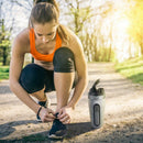 Protein Shaker Bottle, Stainless Steel Sports Water Bottle Shaker Cup, Leak