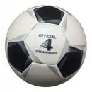 Official Size 4 Kids Football Soccer Ball for Unisex Boys Girls White