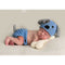 Cute Baby Hat Pants & Bone Set Crochet Knit Dog Costume Photo Photography Prop