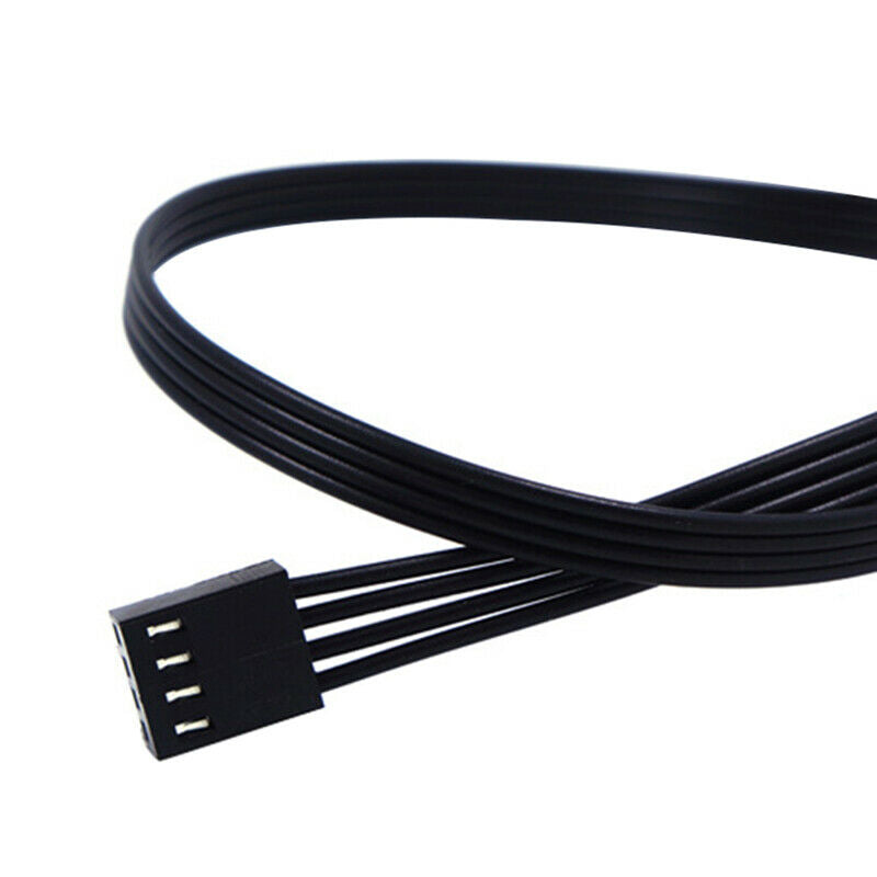 1 To 5 4-Pin PWM CPU Fan HUB Cooling Splitter Adapter Braided Power Cable=40cmSP