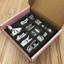 11Pcs Domestic Sewing Machine Presser Foot Feet Accessories Gift- Set C5W2