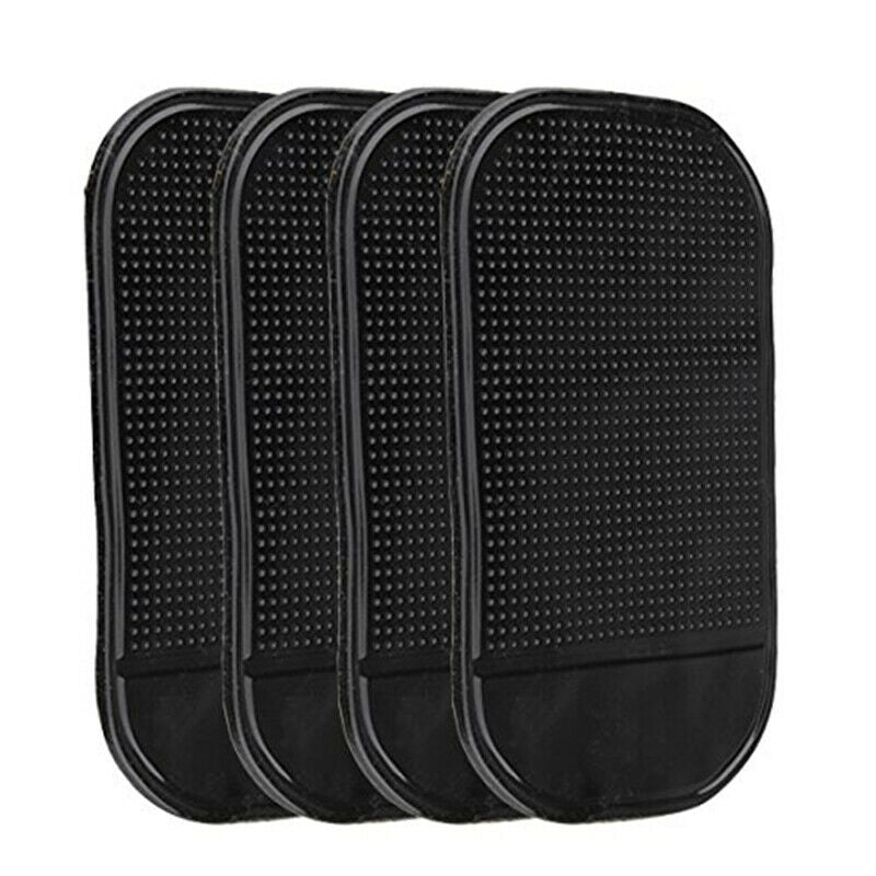 4 PCs Black Magic Sticky Pad Anti Slip Mat Car Dashboard for Cell Phone U4M1