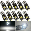 10X CANBUS 6000K White T10 5SMD 5050 LED Dome License Plate Interior Light Bu BX