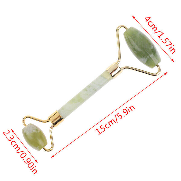 1PC Green Roller Natural Facial Care Tools Jade Face Massage Roller Beauty T BX