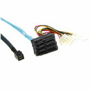 Internal Mini SAS SFF-8643 to (4) 29pin SFF-8482 connectors with SATA Power S5G3