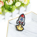 rocket cloth badges diy embroidered iron/sewing on patches for clothes 3C JC&j