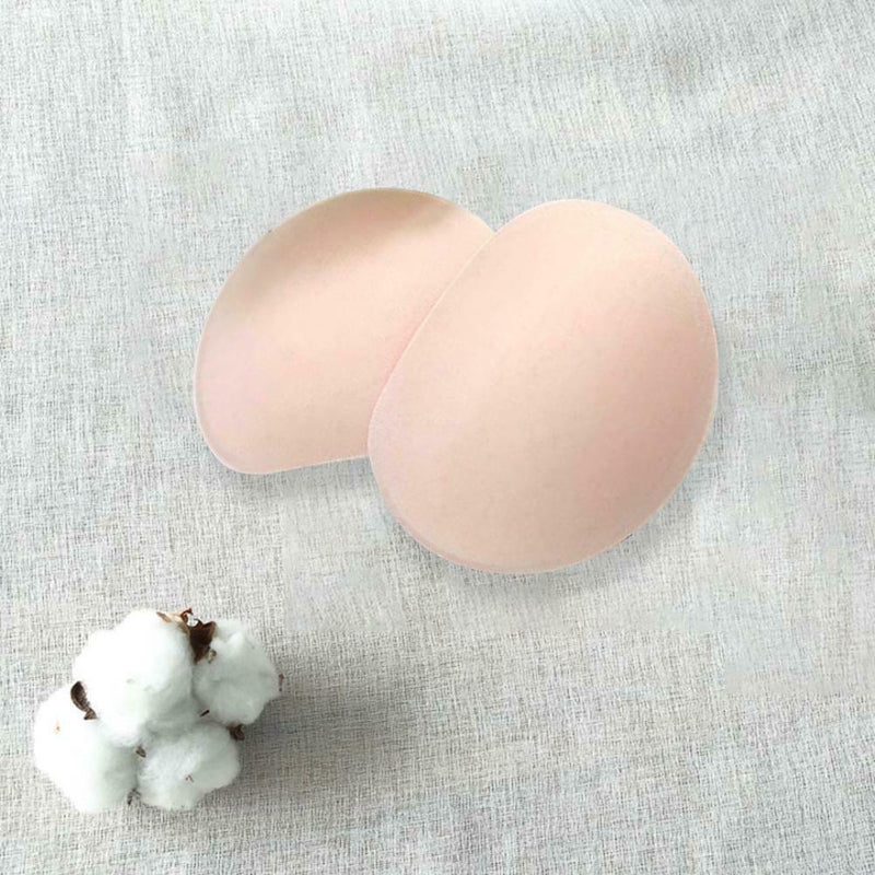 1 Pair Women Sponge Chest Pad Swimsuit Pads Peach Heart Bra Pad Chest Cup