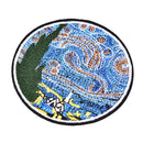 2pcs/lot Painting The Starry Night Embroidery Sew Iron On Patches DIY Applique3c