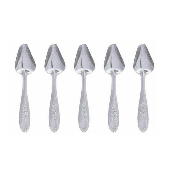 5X Pet Bird Parrot Cockatiel Stainless Steel Scoop Hand Milk Food Feeding Spoon