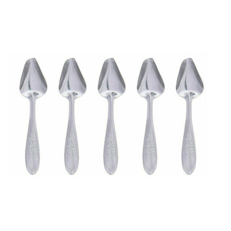 5X Pet Bird Parrot Cockatiel Stainless Steel Scoop Hand Milk Food Feeding Spoon