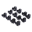 100pcs/Bag Black Hair Clips Clipper Clamp For Women Ladies Plastic 6 Claws