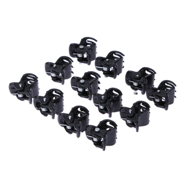100pcs/Bag Black Hair Clips Clipper Clamp For Women Ladies Plastic 6 Claws #gib