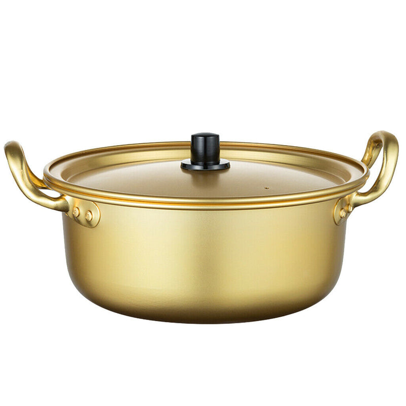2Pcs Korea Aluminum Instant Noodle Pot Hot Pot Fast Cooling Boiler Round
