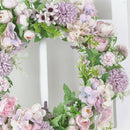 Artificial Wreath Garland Front Door Farmhouse Wall Decor Photo Props Purple
