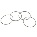 4pcs Magic Metal Rings Linking Iron Hoops for Fun Magic Trick Playing Props A