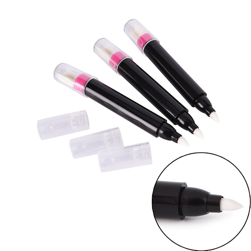 Refillable Nail Polish Edge Corrector Remover Pen 3 Spare Tips Art Manicure A Pg