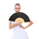 12 Pack Handheld Fan Silk Bamboo Folding Fan Handheld Folding Fan For Churc
