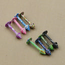 8Pcs/Lot Multicolor Stainless Steel 16G Lip Chin Labret Bar Ring Stud Spike