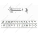 45pcs M6 x (8-40mm) White Nylon Plastic Phillips Flat Head Machine Screws Kit