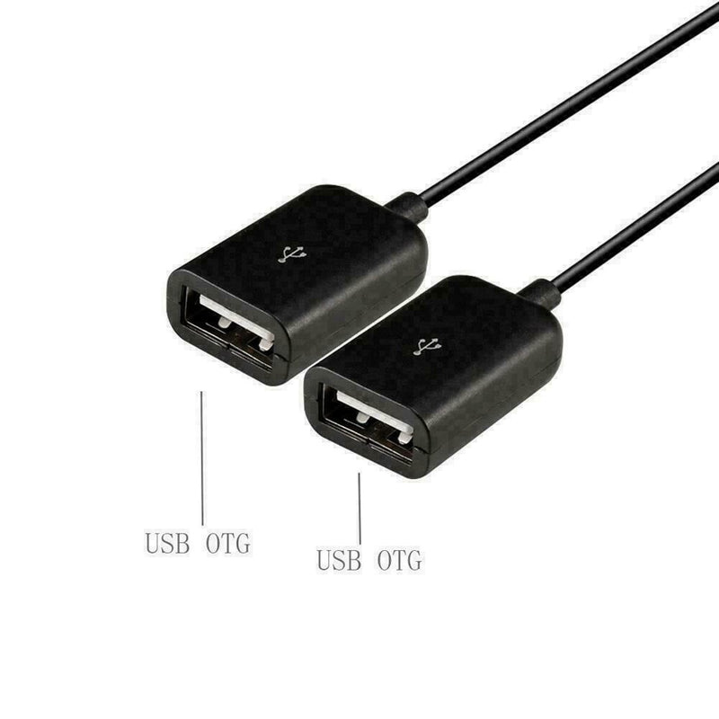 Dual Micro USB OTG Hub Host Adapter Cable For Tablet Phone Smart PC U5P6 X6L1