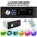 Single 1Din Car Stereo MP3 Player In Dash Head Unit Bluetooth USB AUX FM Radio