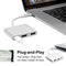 Type C USB 3.1 USB-C 4K HDMI USB 3.0 Adapter Cable 3 in 1 Hub For Macbook