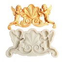 Angel silicone fondant mold cake decorating tool clay gypsum aroma wax mo- OZ