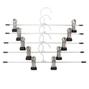 5x Strong Metal Clip Hangers Clothes Coat Trouser Skirt Hooks Rack 30cm