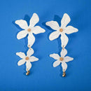Long Petal Dangles Earrings Irregular Flower Pendant Ear Drop Women Jewelry