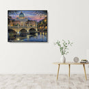 Painting By Numbers Kit DIY Palace Hand Painted Canvas Oil Art Picture Gift