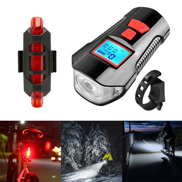 Rechargeable LED Bicycle Headlight Rear Light