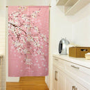 Japan Beimen Road Shower Curtain Cherry Blossom Japanese Fabric Printing Cu J2G3