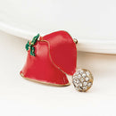 Rhinestone Crystal Enamel Family Gifts Wedding Christmas Brooch Pins