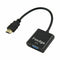Fasdga HDMI to VGA converter adapter + 3.5 mm audio jack full HD 1080P blackV6U4