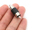 4pcs Straight AV RCA Male to Male Audio Video Connector Couplers Adapter B ES