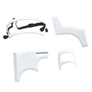Neckline Beard Shaping Template Shaper Flexible Trimming Shaving White