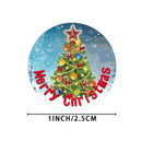 500Pcs/lot Merry Christmas Stickers Roll 4 Styles Card Label Sealing StickeSEAU